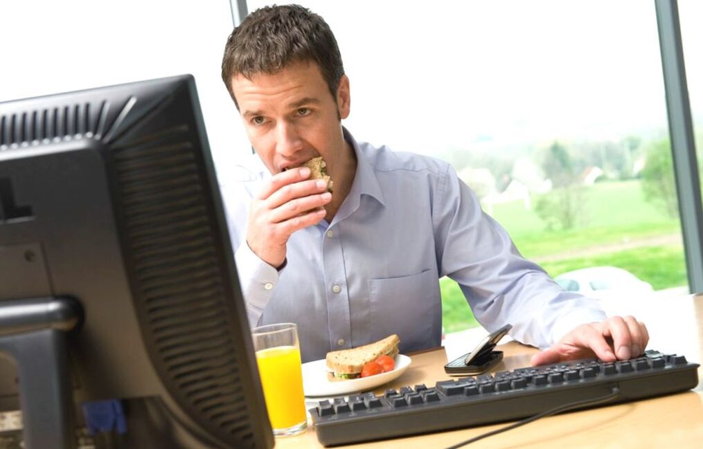 prehranjevanje pri delu s prostatitisom